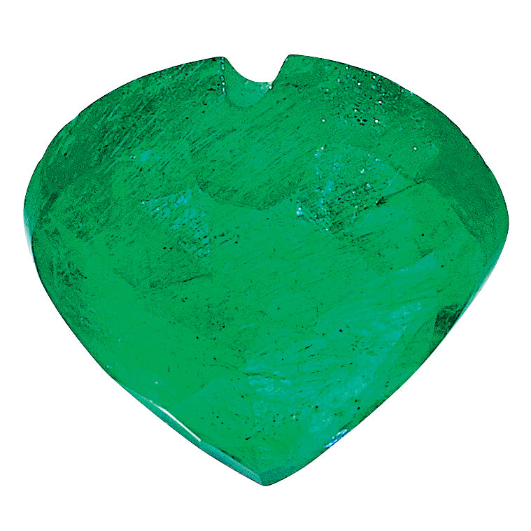 Emerald A Quality 4mm Heart