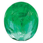7x5mm Oval Faceted Natural Emerald - AA Quality - Sophia Jewelers
