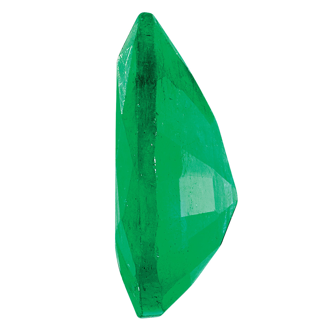6x4mm Pear Faceted Natural Emerald - AA Quality - Sophia Jewelers