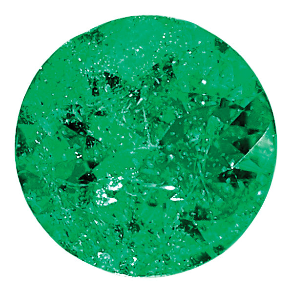 Emerald AA Quality3mm Round Diamond-Cut