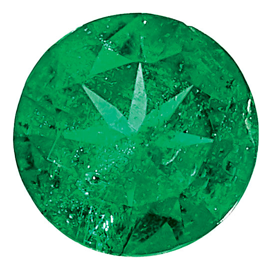 2mm Round Diamond-cut Natural Emerald - AAA Quality - Sophia Jewelers Main image