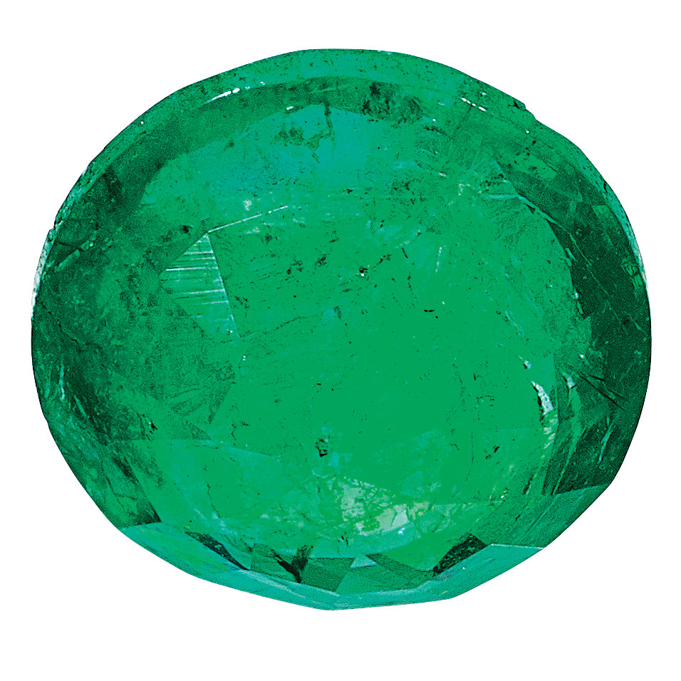 3.75mm Round Faceted Natural Emerald - A Quality - Sophia Jewelers