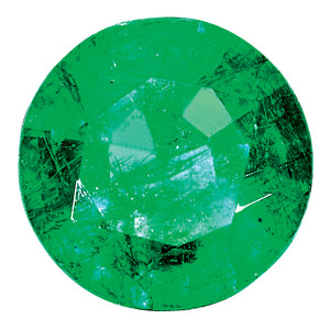3.5mm Round Faceted Natural Emerald - AA Quality - Sophia Jewelers