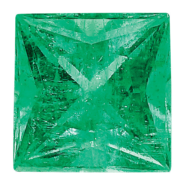 Emerald A Quality  3mm Princess