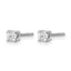 14K White Gold 1/10 ct Lab-Created Diamond VS/SI+ G+, 4-Prong Stud Earrings