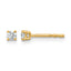 14K Yellow Gold 1/10 ct Lab-Created Diamond VS/SI+ G+, 4-Prong Stud Earrings