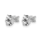 10K White Gold Lab-Created Diamond 4-Prong Stud Earrings