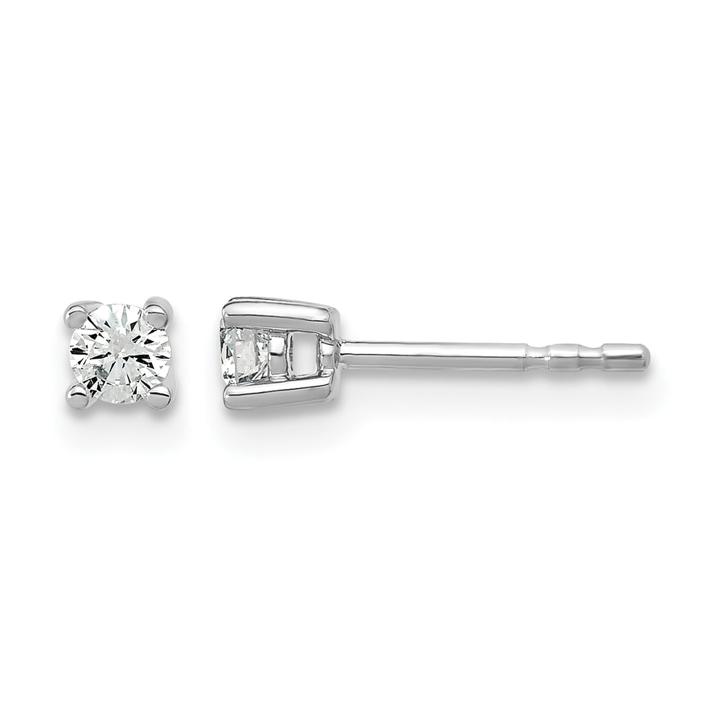 14K White Gold 1/5 ct Certified Lab-Created Diamond VS/SI+ G+, 4-Prong Stud Earrings