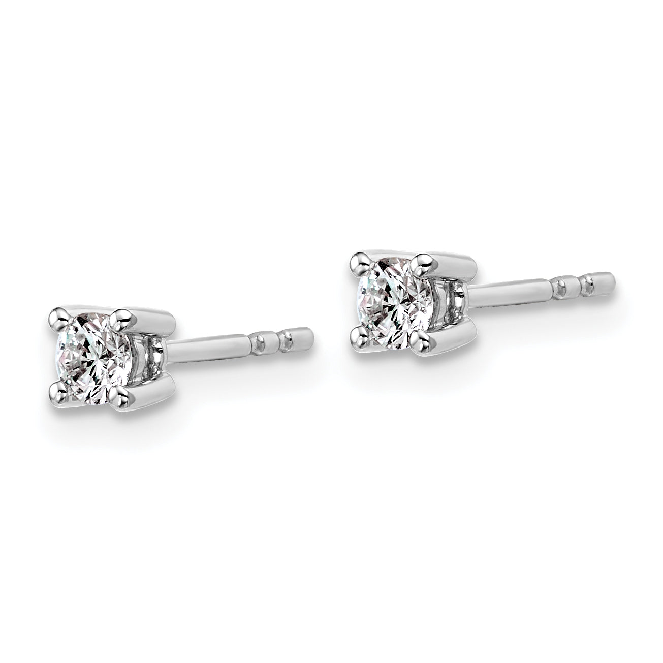 Platinum 1/4 ct Certified Lab-Created Diamond VS+ F+, 4-Prong Stud Earrings