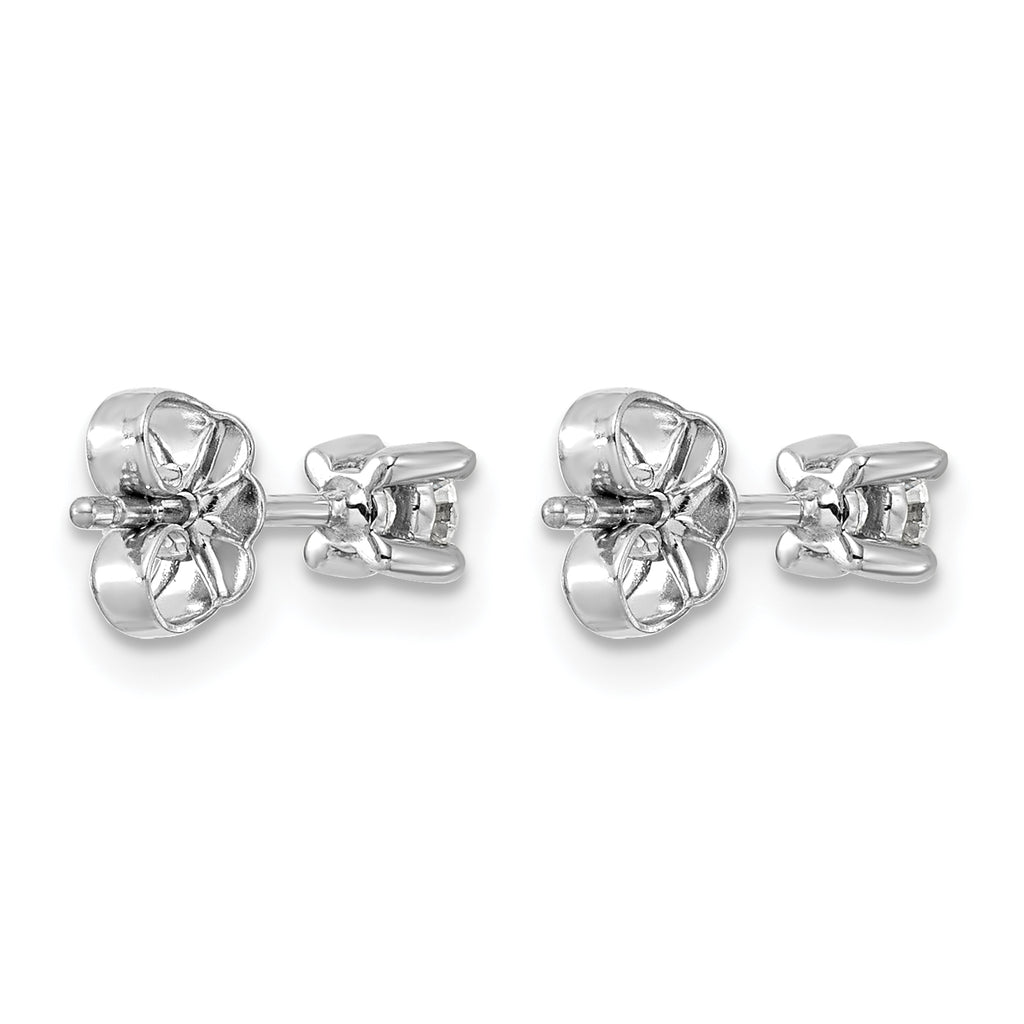 Platinum 1/4 ct Certified Lab-Created Diamond VS+ F+, 4-Prong Stud Earrings