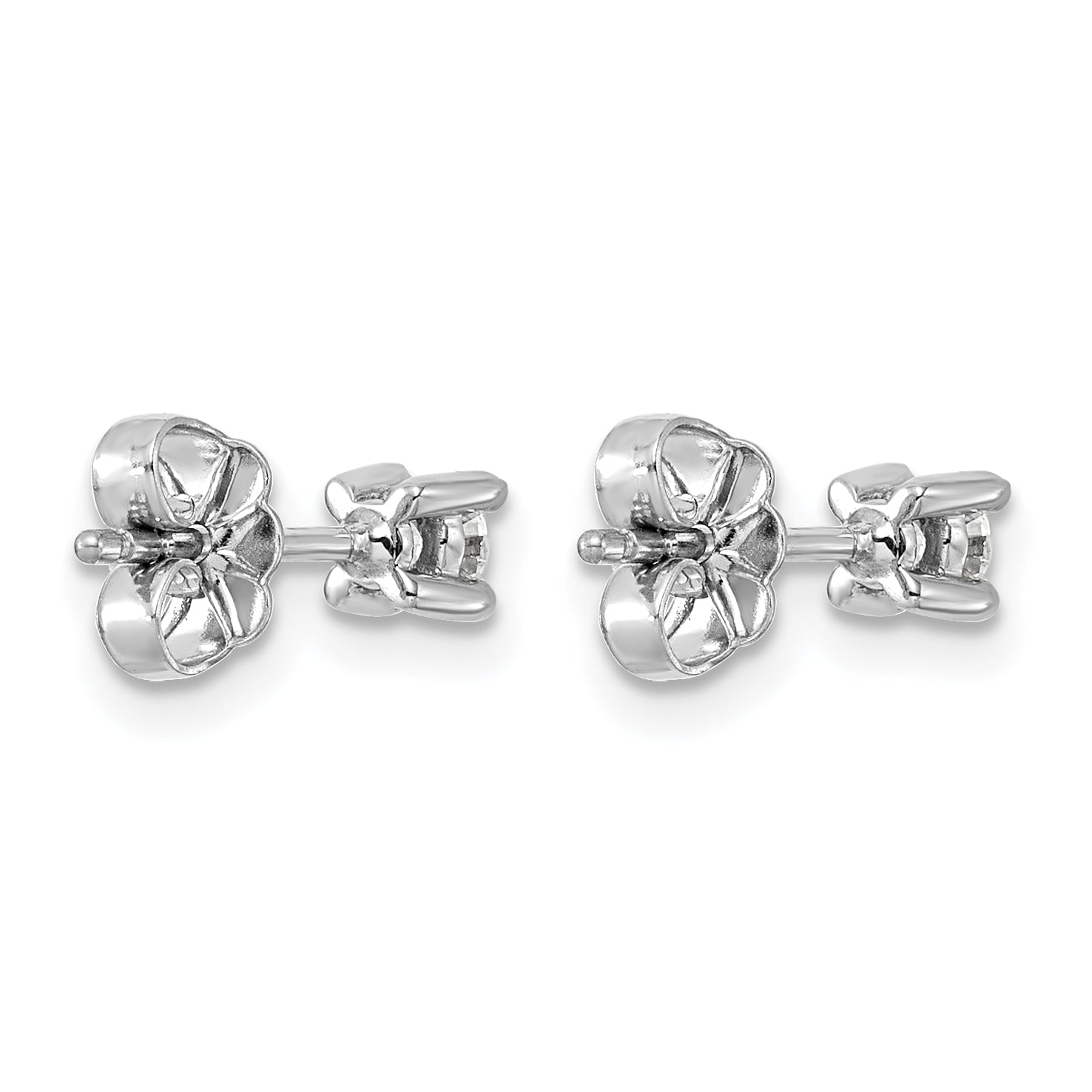 Platinum 1/4 ct Certified Lab-Created Diamond VS+ F+, 4-Prong Stud Earrings