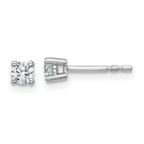 Platinum 1/4 ct Certified Lab-Created Diamond VS+ F+, 4-Prong Stud Earrings