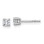 18K White Gold 1/3 ct Lab-Created Diamond VS+ F+, 4-Prong Stud Earrings