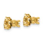 18K Yellow Gold 1/3 ct Lab-Created Diamond VS+ F+, 4-Prong Stud Earrings