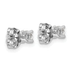 Sterling Silver Rhodium-Plated 1/3 ct Lab-Created Diamond VS/SI+ G+, 4-Prong Stud Earrings