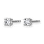 14K White Gold 1/3 ct Certified Lab-Created Diamond VS/SI+ G+, 4-Prong Stud Earrings