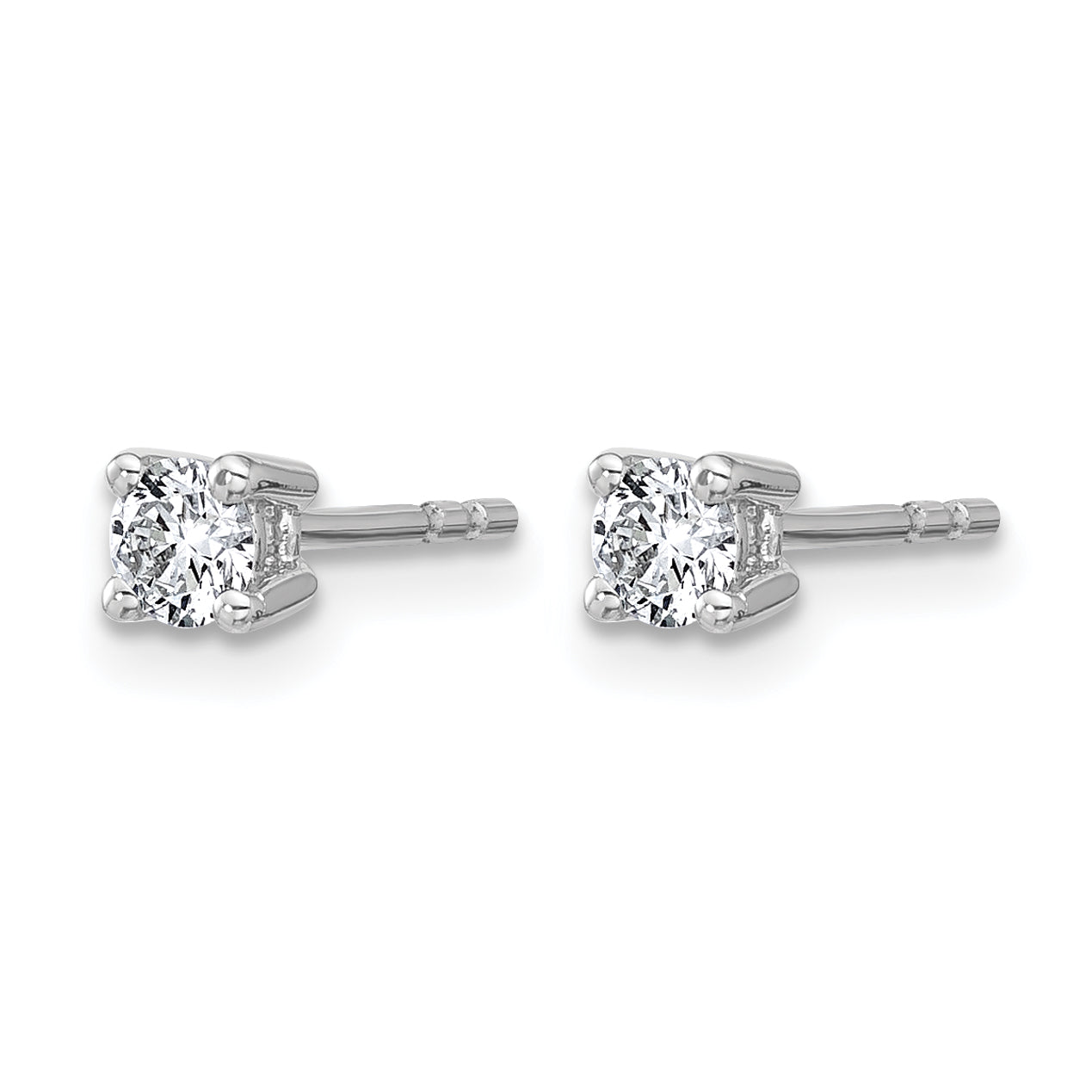 14K White Gold 1/3 ct Certified Lab-Created Diamond VS/SI+ G+, 4-Prong Stud Earrings