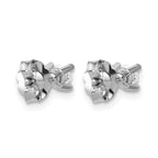 14K White Gold 1/3 ct Lab-Created Diamond VS/SI+ G+, 4-Prong Stud Earrings