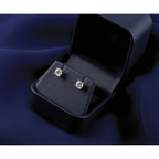 Sterling Silver Round Diamond Stud Earrings â€“ 1/4 CTW, F+ Color, VS+ Clarity, Basket Setting
