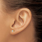 14K Yellow Gold 1/3 ct Certified Lab-Created Diamond VS/SI+ G+, 4-Prong Stud Earrings