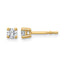 14K Yellow Gold 1/3 ct Lab-Created Diamond VS/SI+ G+, 4-Prong Stud Earrings