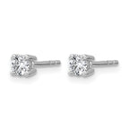 14K White Gold 3/8 ct Lab-Created Diamond VS/SI+ G+, 4-Prong Stud Earrings