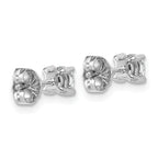 18K White Gold 1/2 ct Lab-Created Diamond VS+ F+, 4-Prong Stud Earrings
