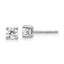 18K White Gold 1/2 ct Lab-Created Diamond VS+ F+, 4-Prong Stud Earrings