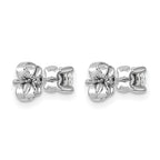 Platinum 1/2 ct Certified Lab-Created Diamond VS+ F+, 4-Prong Stud Earrings