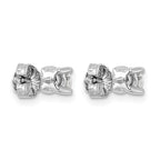 Sterling Silver Rhodium-Plated 1/2 ct Lab-Created Diamond VS/SI+ G+, 4-Prong Stud Earrings