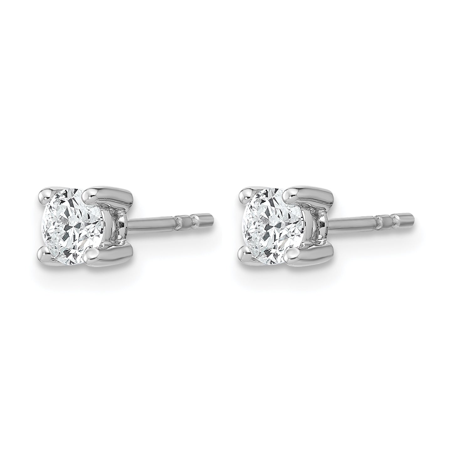 Lab-Grown Diamond Stud Earrings in 14K White Gold (1/2 ct. tw.) Secondary image