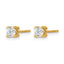 14K Yellow Gold 1/2 ct Lab-Created Diamond VS/SI+ G+, 4-Prong Stud Earrings