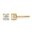 10K Yellow Gold Lab-Created Diamond 4-Prong Stud Earrings