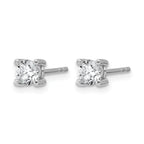 14K White Gold 5/8 ct Certified Lab-Created Diamond VS/SI+ G+, 4-Prong Stud Earrings