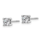 Platinum 3/4 ct Lab-Created Diamond VS+ F+, 4-Prong Stud Earrings