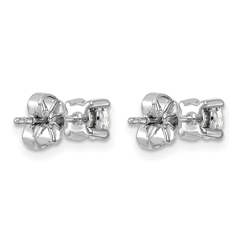 Platinum 3/4 ct Lab-Created Diamond VS+ F+, 4-Prong Stud Earrings