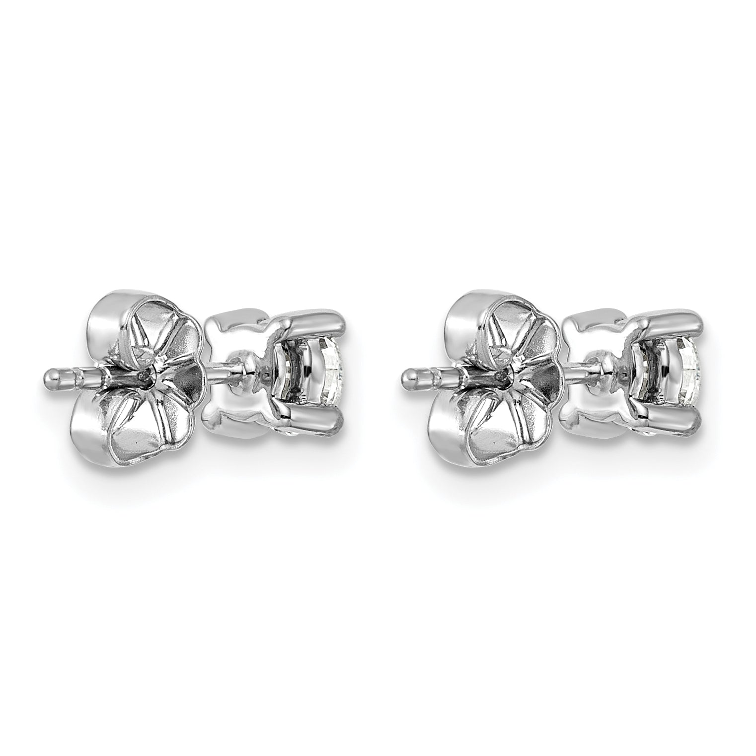 Platinum 3/4 ct Lab-Created Diamond VS+ F+, 4-Prong Stud Earrings