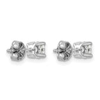 Sterling Silver Rhodium-Plated 3/4 ct Lab-Created Diamond VS/SI+ G+, 4-Prong Stud Earrings