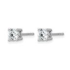 14K White Gold 7/8 ct Lab-Created Diamond VS/SI+ G+, 4-Prong Stud Earrings