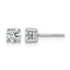 14K White Gold 7/8 ct Lab-Created Diamond VS/SI+ G+, 4-Prong Stud Earrings