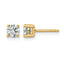 14K Yellow Gold 7/8 ct Lab-Created Diamond VS/SI+ G+, 4-Prong Stud Earrings
