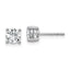 18K White Gold 1 ct Lab-Created Diamond VS+ F+, 4-Prong Stud Earrings