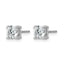 14K White Gold 1 ct Lab-Created Diamond VS+ F+, 4-Prong Stud Earrings