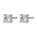 14K White Gold 1 1/4 ct Lab-Created Diamond VS/SI+ G+, 4-Prong Stud Earrings
