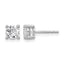 14K White Gold 1 1/4 ct Lab-Created Diamond VS+ F+, 4-Prong Stud Earrings