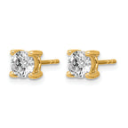 14K Yellow Gold 1 1/4 ct Lab-Created Diamond VS/SI+ G+, 4-Prong Stud Earrings