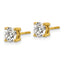 18K Yellow Gold 1/2 ct Lab-Created Diamond VS+ F+, 4-Prong Stud Earrings