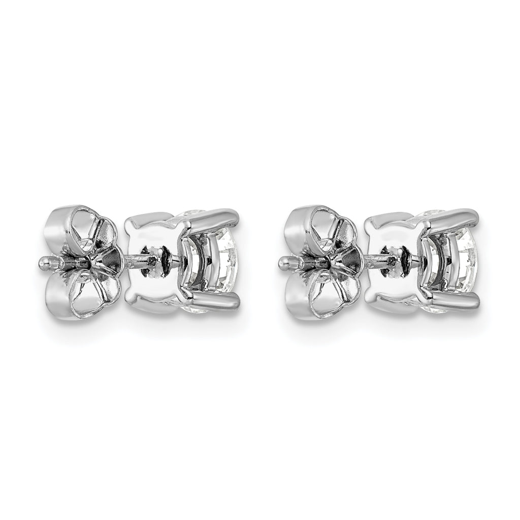 Platinum 1 1/2 ct Certified Lab-Created Diamond VS+ F+, 4-Prong Stud Earrings