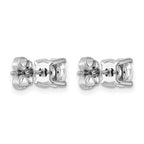 Platinum 1 1/2 ct Lab-Created Diamond VS+ F+, 4-Prong Stud Earrings