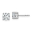 Platinum 1 1/2 ct Lab-Created Diamond VS+ F+, 4-Prong Stud Earrings